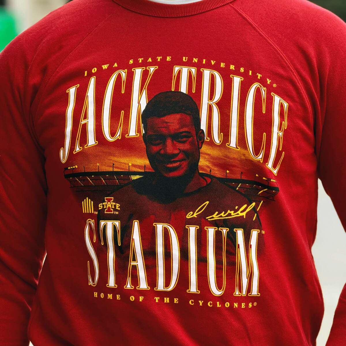 Homefield I-State Jack Trice Stadium Cardinal Crewneck (was $65.00)